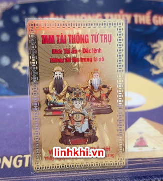 Lp Tam tài thông Tứ trụ (để điện thoại, ví, sinh cơ)