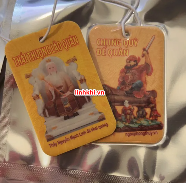 Tấm thơm vị cà phê hình Chung Quỳ – Thái Thượng Lão Quân trừ tà, may mắn (set4)