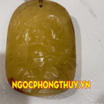 Chung Quỳ hổ phách tự nhiên (trừ tà chiêu tài) gắn 6lp mạnh vô đối – hành Thổ