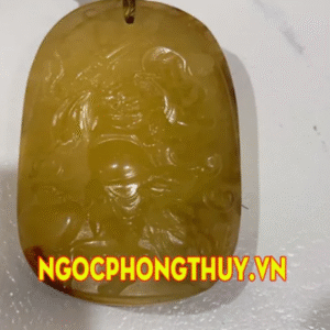 Chung Quỳ hổ phách tự nhiên (trừ tà chiêu tài) gắn 6lp mạnh vô đối – hành Thổ